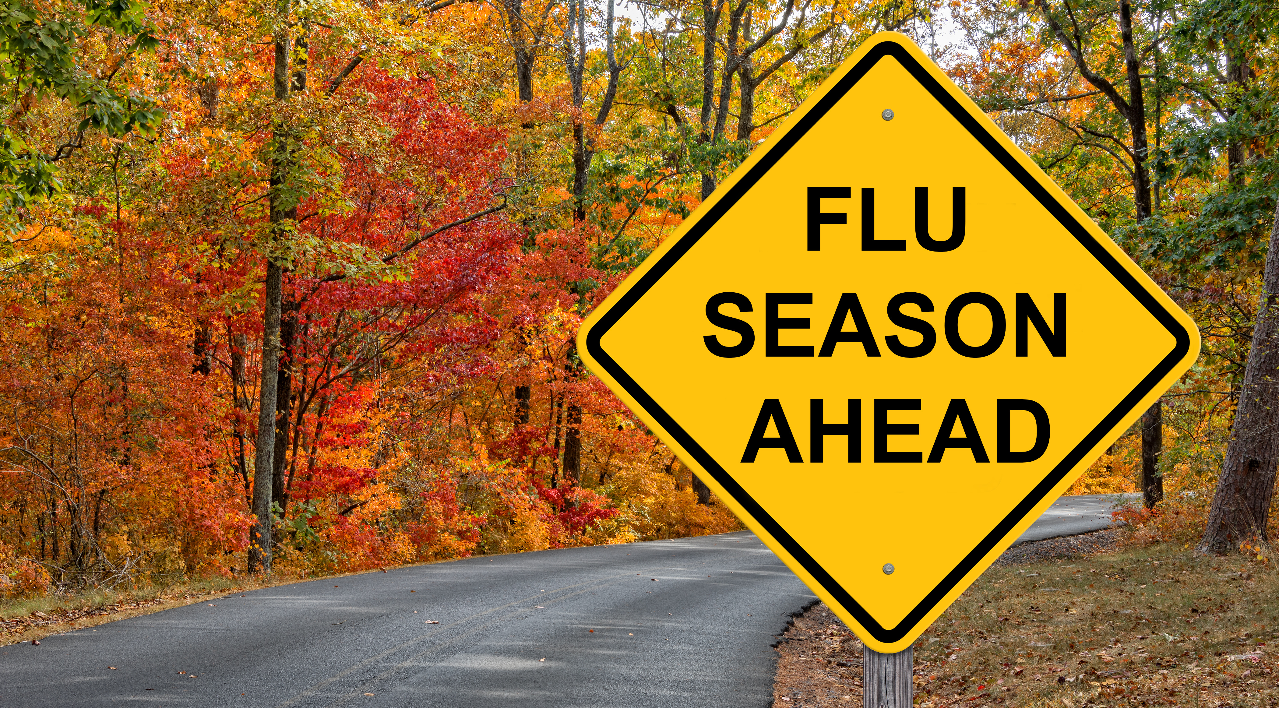 Flu Season Ahead sign