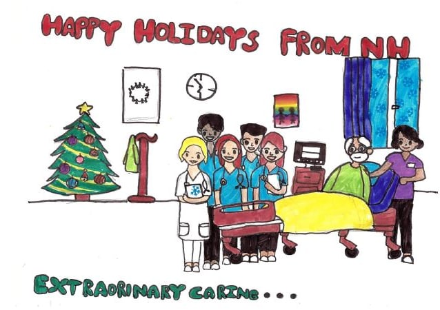 Lily Parkinson, the 11-year-old granddaughter of Niagara Health Mental Health and Addictions Clerk, Angela Parkinson, is the grand prize-winning entry for the Annual Holiday Card Contest for Kids.