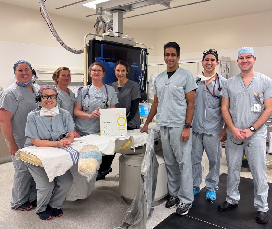 Niagara Health Cardiology Team who performed first shockwave procedure.