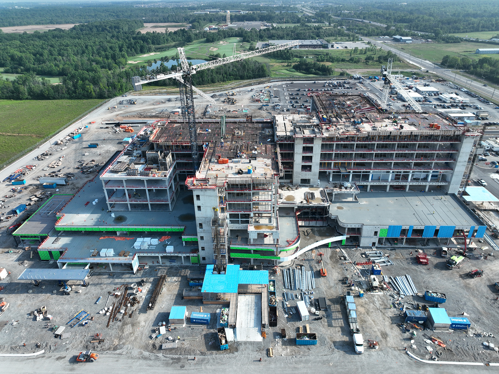 South Niagara Hospital Construction, July 2025