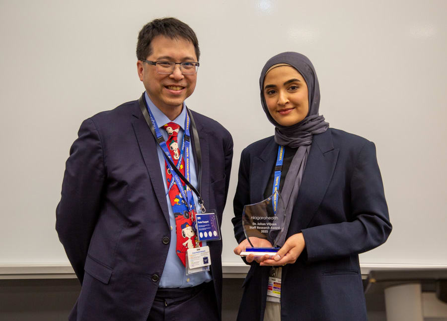 Dr. Kevin Chan and Fatima Mehmood