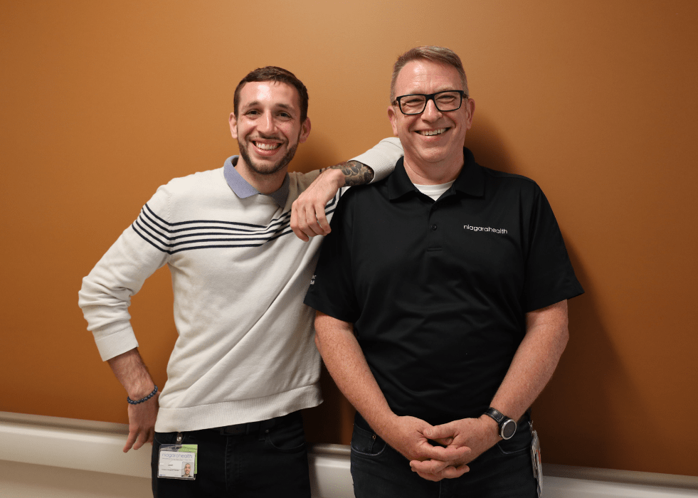 Simon Bridgland and Josh Marshall prepare Niagara Health for anything in their roles as Emergency Management Specialists. 