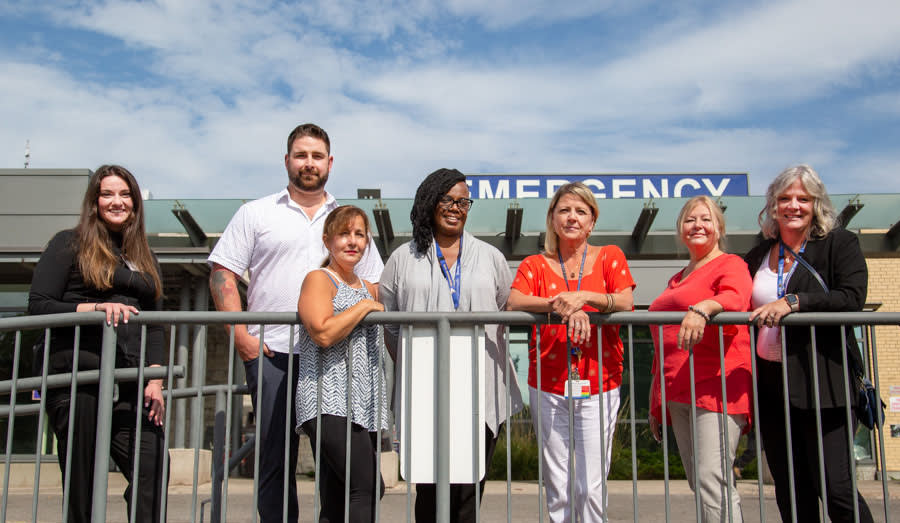 Members of the NFS ED team who helped plan a wedding