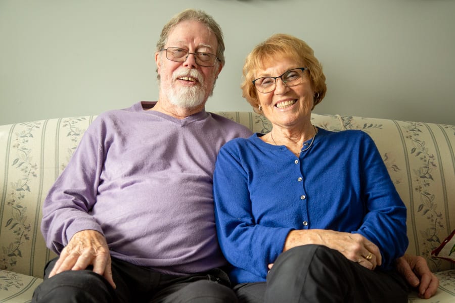 Paul and Margaret Brady at their home in Niagara Falls.