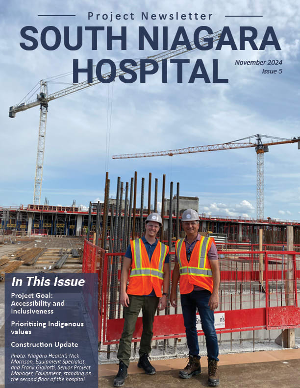 South Niagara Hospital newsletter cover- november 2024